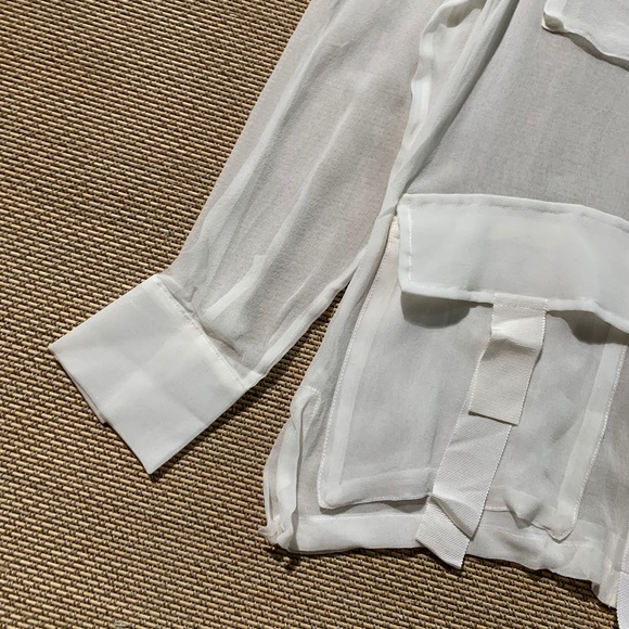 Lee Mathews 100silk shirt multi-way chiiiic - Picture 6 of 16